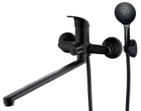 Смеситель для ванны однорычажный Fashun длинный излив чёрный FASHUN (арт. PD22011-7)