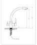 Смеситель для кухни Feinise на гайке для фильтра питьевой воды черный FEINISE (арт. S9034-8)